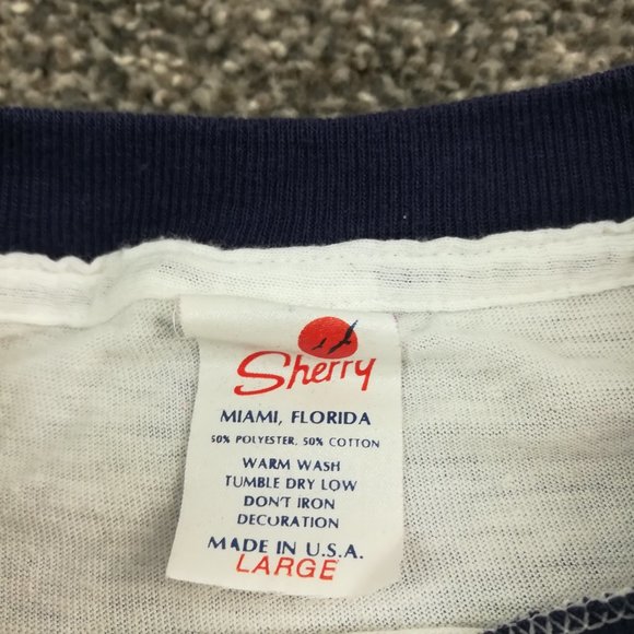 Vintage Mickey Mouse Florida T-Shirt Sailor Nautical Sailing Sherry Mens Large - Picture 4 of 11